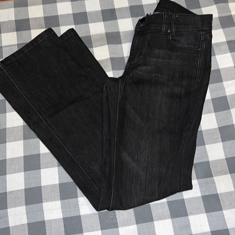 White House black market flare Jeans black size 2R